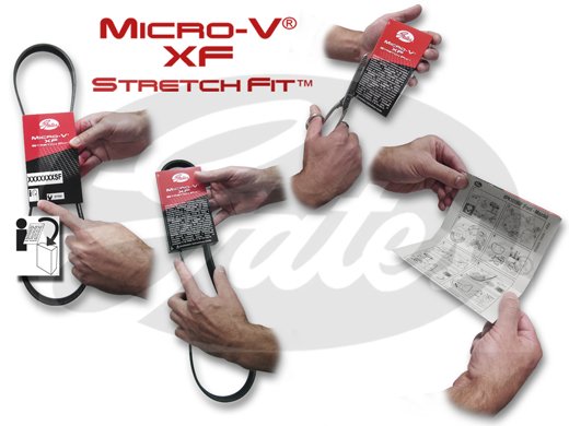 Courroie trapézoïdale à nervures Micro-V® Horizon Stretch Fit